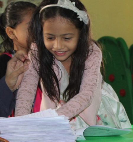 Mentor guiding student